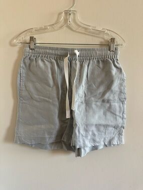 Assembly Label Light Blue Women's Linen Shorts